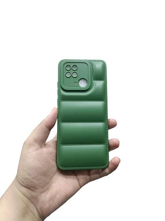 Redmi 10C ( 10c ) Cover Soft Puffer Down Jacket Camera Protection Phone Case Mobile Cover