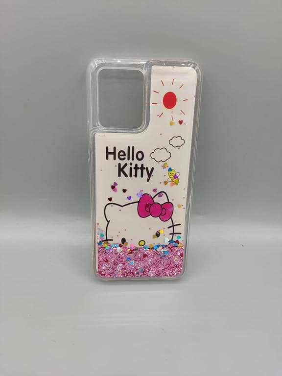 Realme 8 / Realme 8 Pro  Stylish Liquid Water Glitter Case Hello Kitty Mickey