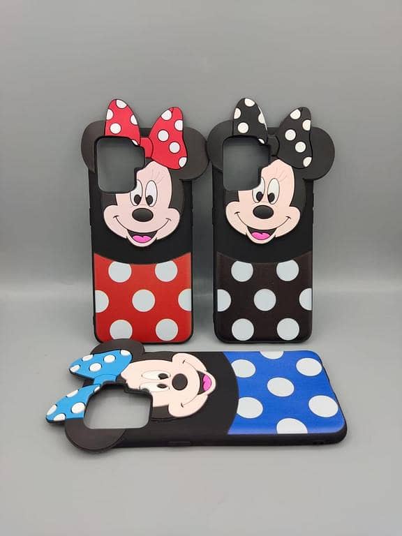OPPO F19 Pro Back Cover Mickey and Minnie Mouse Hello Kitty Cartoon Case