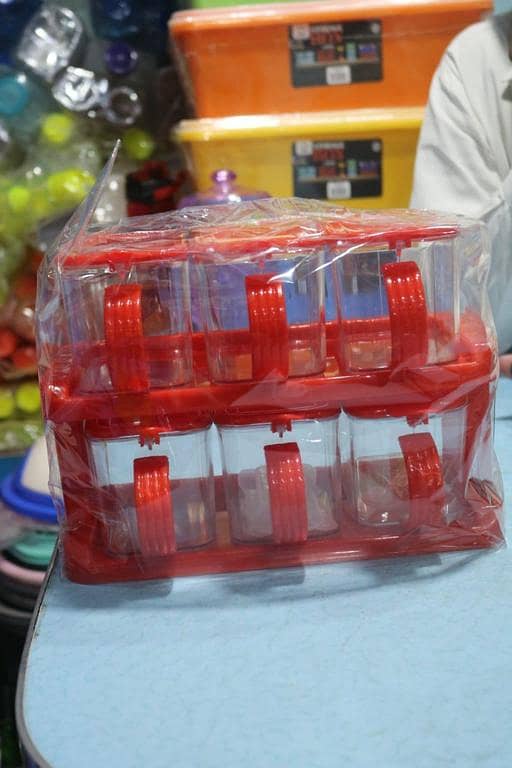 Delight Spice Rack 6 Pcs (Transparent)