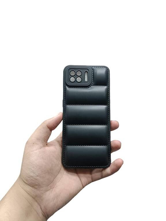OPPO F17 Pro Soft Puffer Down Jacket Phone Case Shockproof Back Cover