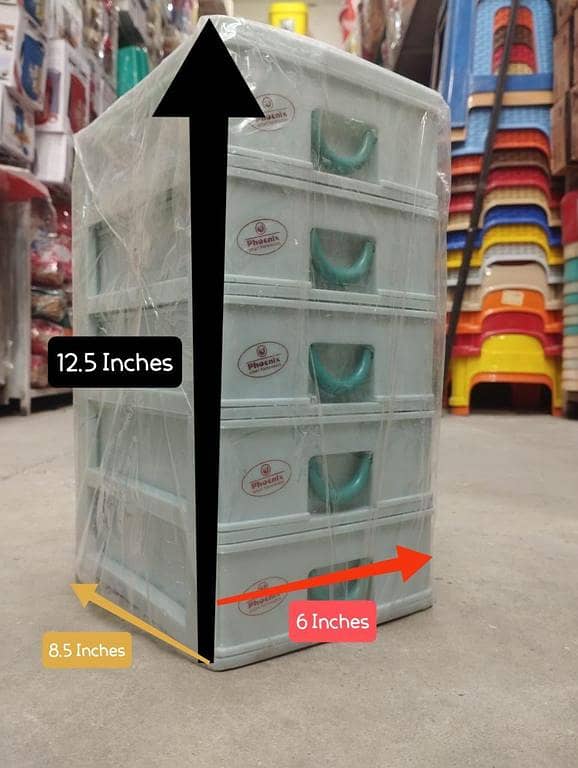 Multipurpose Table Drawers (5 Steps) Size: 8.5*6*12.5 inch