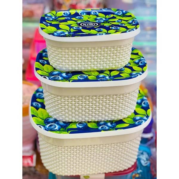 Dot and Dot Basket Set With Attractive Lid (3 in 1)