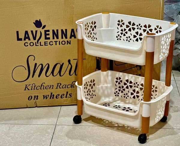 Multipurpose Rack with Wheels (2 Steps)