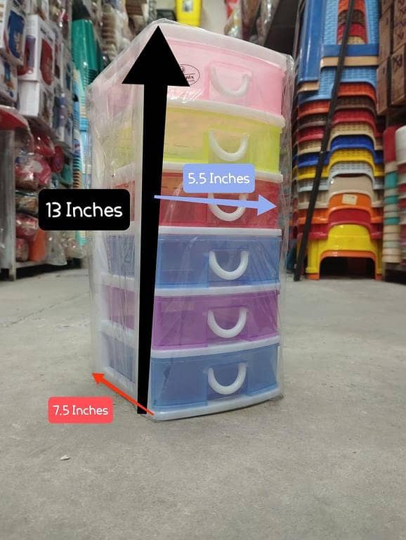 Multipurpose/Jewellery Boxes (6 Drawers) Size: 7.5*5.5*13 inch