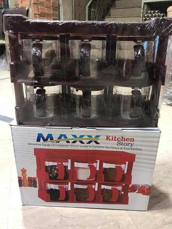 Max Spice Rack 6 Pcs (Transparent)