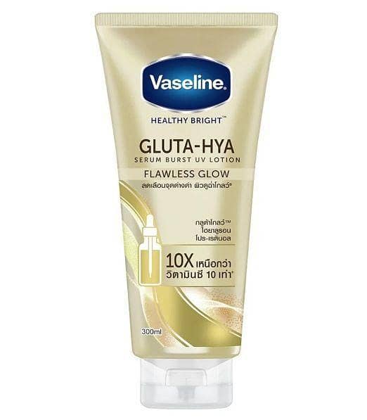 Vaseline Gluta HYA Serum Burst UV Lotion for Flawless Glow, 300ml