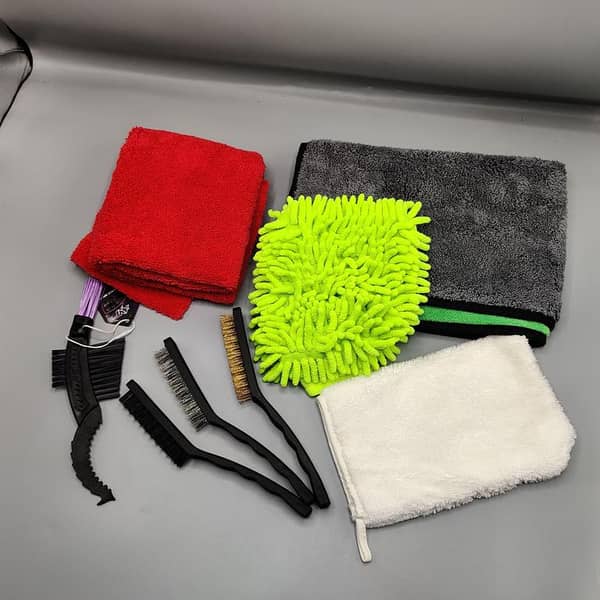 8-in-1 Universal Car Detailing Kit with Microfiber and Brushes