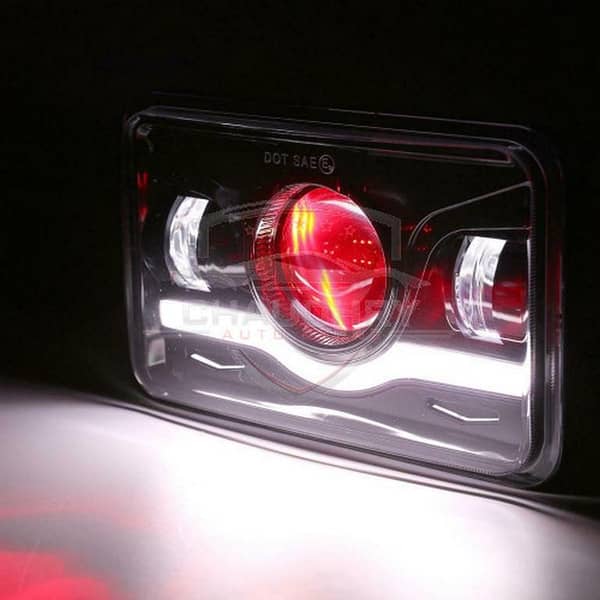 Jeep & Car 6x4 Inch LED Headlight Sealed Beam 75W Hi/Low - Single Unit