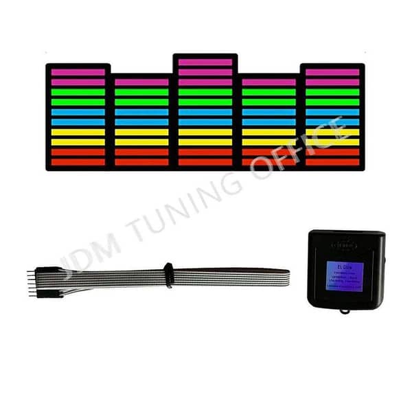 Equalizer Rhythm LED Car Window Sticker Windshield Electric Safety Decal Decoration Sticker Auto 1 Pc