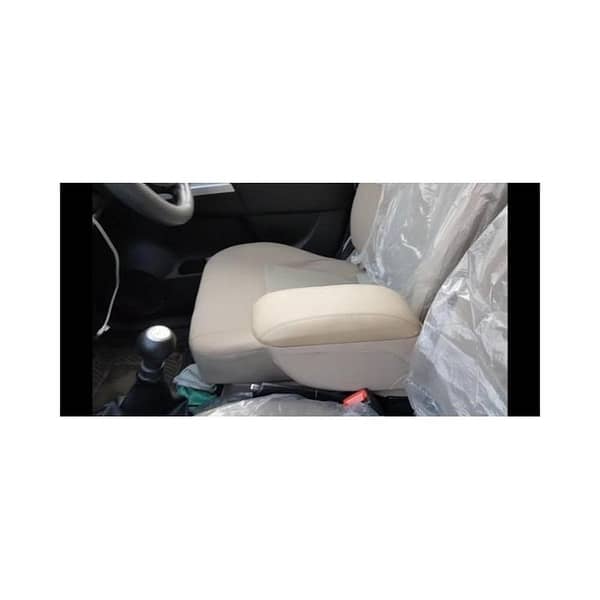 Universal Car Center Console Armrest Box Small Leather Style Beige