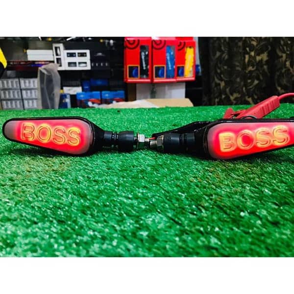 Boss Indicator Audi Running Style With DRL Red - Yellow 2 Pcs Set