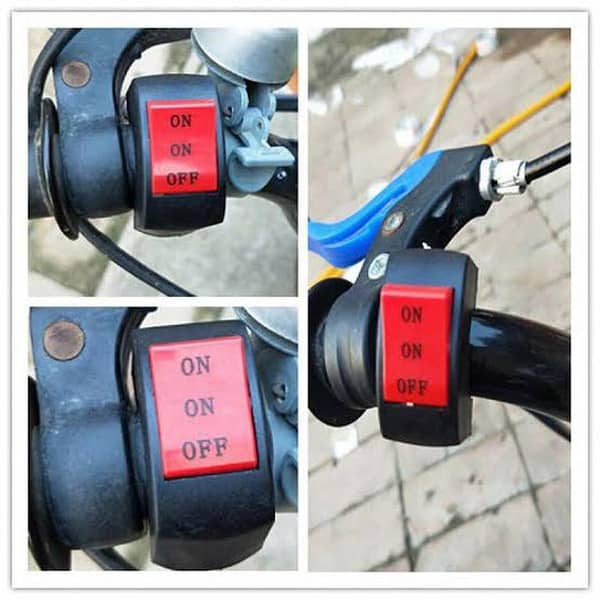 Universal Motorbike Handlebar Extra Switch Double Point 1 pc