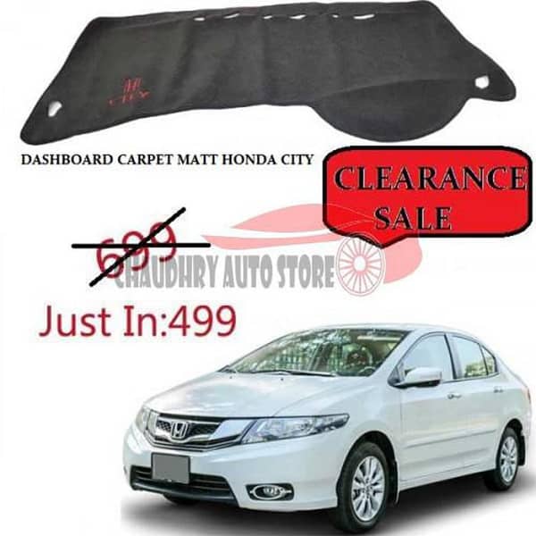 Honda City Dashboard Carpet Mat