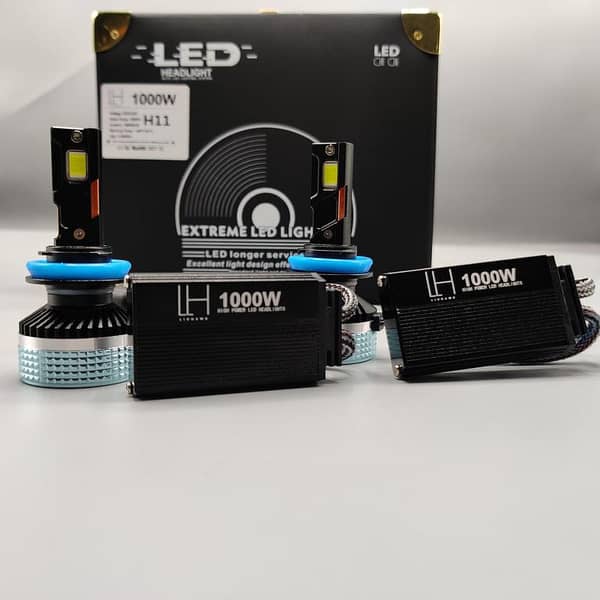 LIUHAWK LED Headlight Bulb Original H11 100 Watts 2 Pcs Set