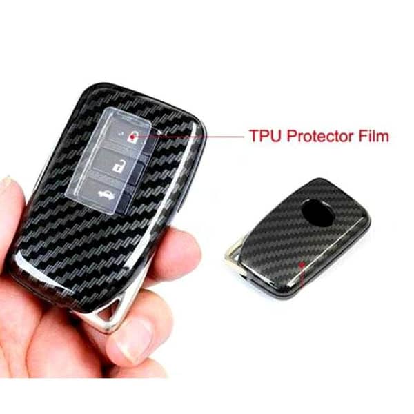 Toyota Yaris Carbon Fiber Key Cover Case for Protection
