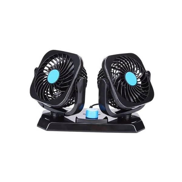 Universal 12V Mini Electric Car Fan Low Noise Summer Car Air Conditioner 360 Degree Rotating Cooling Fan Car Cooler 1 Pc