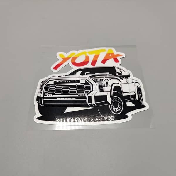 Premium Quality Custom Sticker Sheet For Car & Bike Embossed Style 4x4 Yota