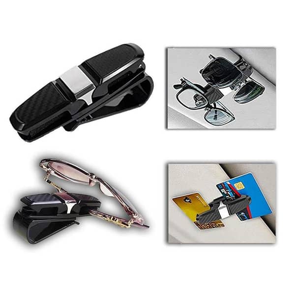 Sun Visor Glasses Holder Double Side