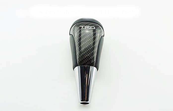 Universal TRD Carbon Fiber Shift Gear Knob Car Shifter Lever Most Manual Automotive Vehicles(Black)