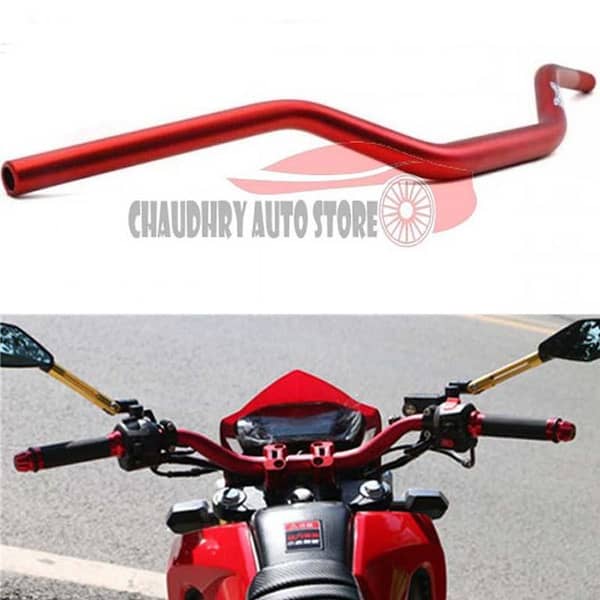 Fat Bar Style Bike Handle Universal Red