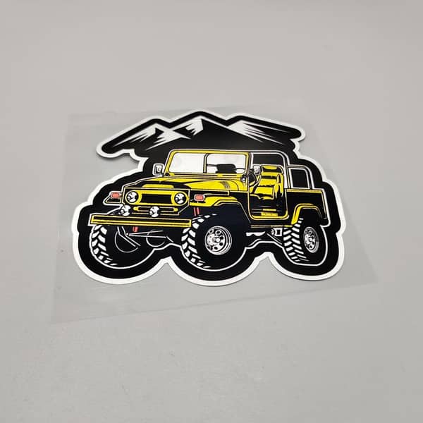 Premium Quality Custom Sticker Sheet For Car & Bike Embossed Style 4x4 JEEP