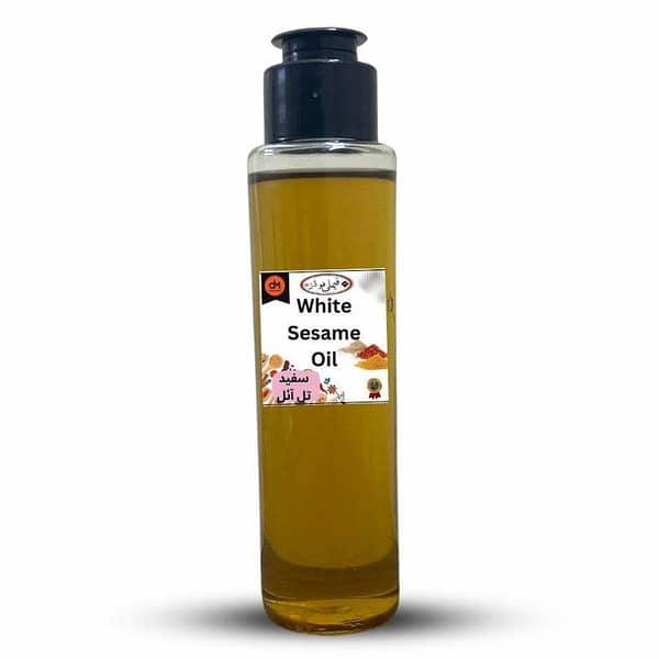 Natural Safaid Til Oil – White Sesame Oil for Hair, Skin & Cooking - 50ml