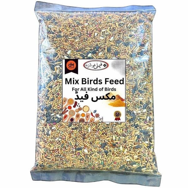 Mix Feed (مکس فیڈ) – 1kg | Nutritious Food for Budgies, Lovebirds & Small Birds | Balanced Daily Diet