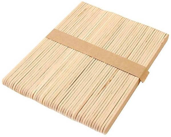 Pack of 50 Small Craft Sticks Ice Cream Sticks Wooden Popsicle Sticks (Length - 4.5 Inches Width - 12 mm)