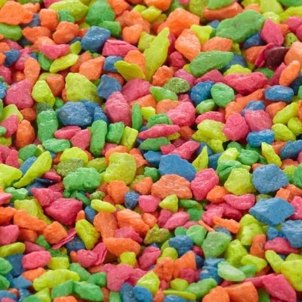 400 Gram Pack Rainbow Mix Aquarium Fish Tank Gravel - Color Stones