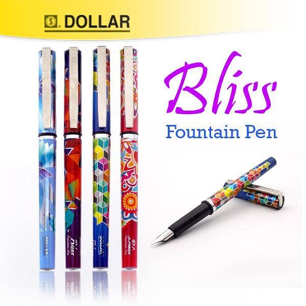 Bliss Fountain Pen Set - 10 Pieces