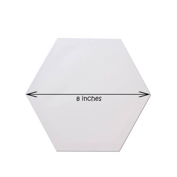 1 Piece Of 8X8 Inches hexagon Canvas For Painting - 8 x 8 hexagon Canvas Board