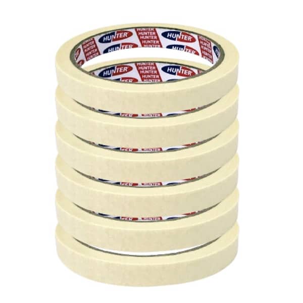 Masking Tape / Painter’s Tape / Paper Tape 1/2 Inch X 10 Yard – Pack of 6 Roll