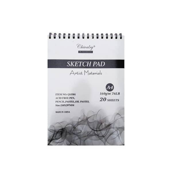 Chivalry Sketch Pad For Artist A3/A4 Size 20 Sheets 160gsm