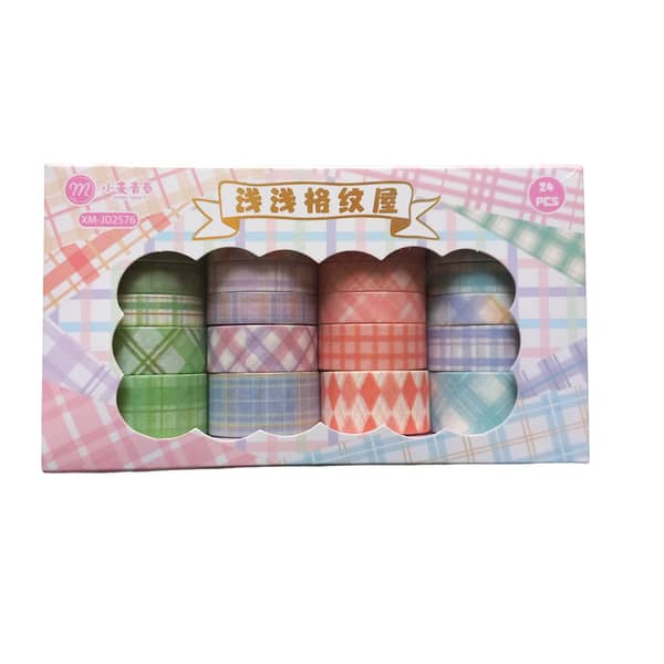 24 Rolls Washi Tapes, Decorative Masking Craft Tapes for DIY Art Crafts Projects, Scrapbook, Washi tape set, Decorative masking tape 2576
