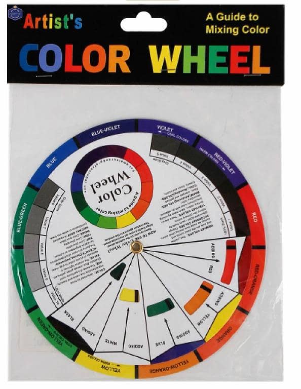 Keep Smiling 10inch dia Artist's Color Wheel , A Guide to Mixing Color Wheel