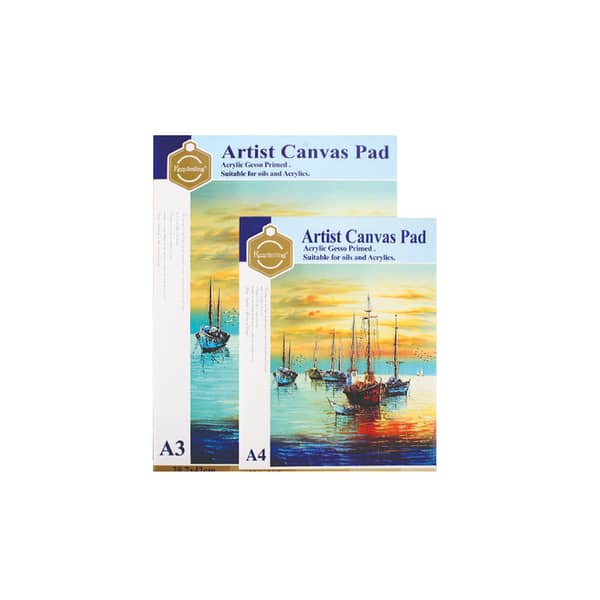 Keep Smiling Canvas Pad For Oil And Acrylic Painting 280gsm-10 Sheets A4 A3