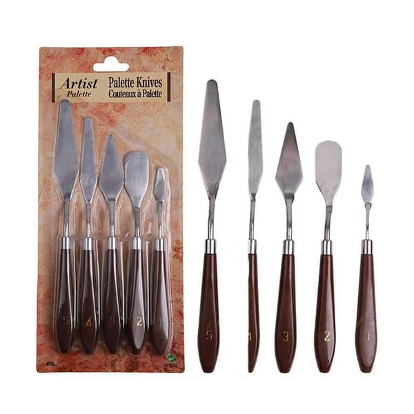5 PCS DIY Stainless Steel Palette Knives Knife Set