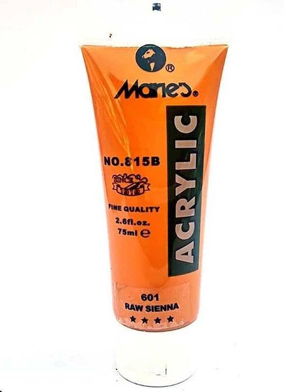 Marie's 75ml Raw Sienna Acrylic Paint Tube - 601