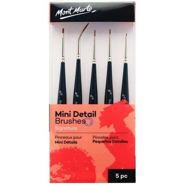 Mont Marte Mini Detail Brush Set 5pce