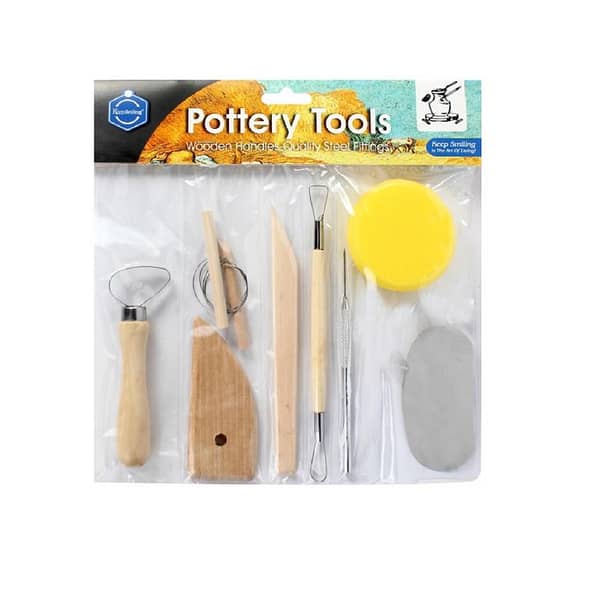 Keep Smiling 10Pcs Pottery Tools Set Clay Needle Cutter Loop Ribbon Ceramics Clay Sculpting Modeling Tool Kit