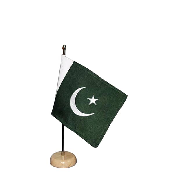 Pakistan Table Flag Marble Base