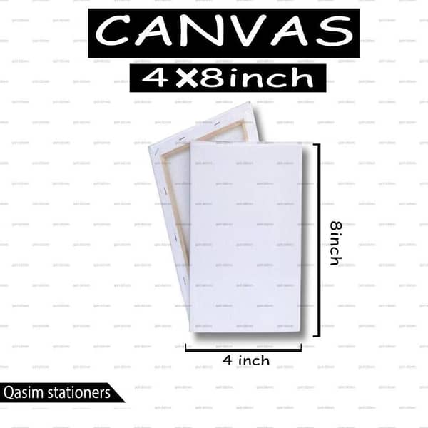 1 Piece Of 4X8 Inches Canvas For Painting - 4 x 8 Canvas Board