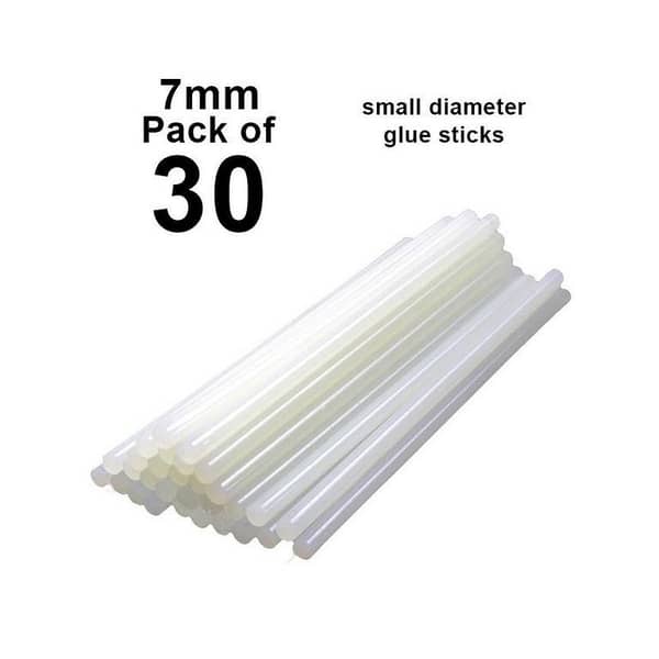 Pack of 30 – 7mm Width/Diameter Small Glue Sticks for 7mm hole of Small Glue_Gun