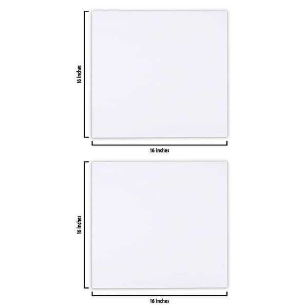 3 Pcs - 16x16 Primed Canvases for Painting, 100% Cotton Stretched Canvas, Art Supplies for Acrylic Pouring, Oil Painting and Watercolor, Acid Free Canvas - Art Panel - Artist 16 x 16