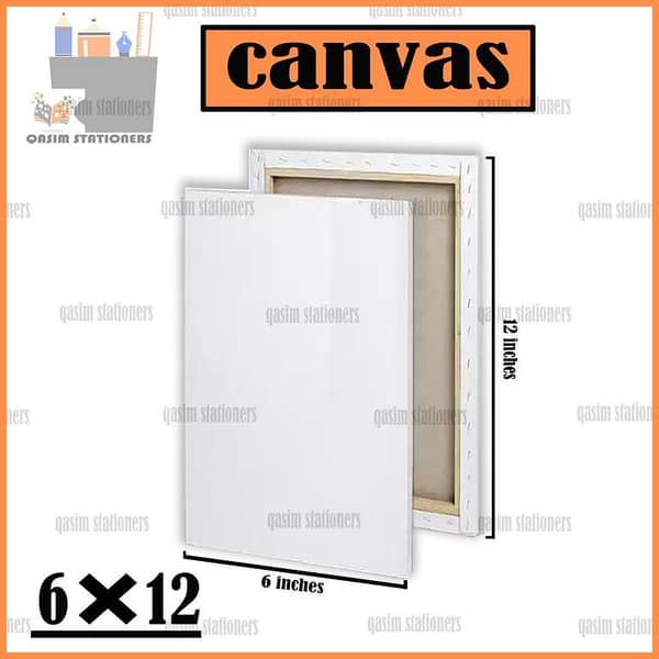 1 Piece Of 6X12 Inches Canvas For Painting - 6 x 12 Canvas Board