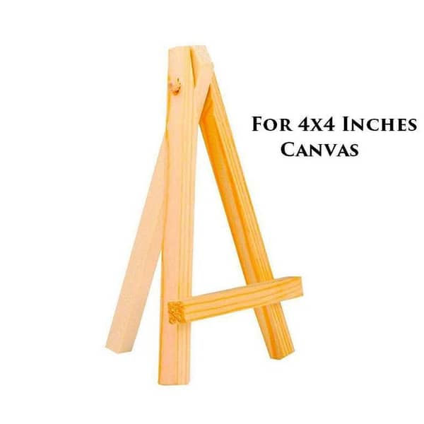 1 piece Wooden Easel Stand for Canvas - For 4 inches Canvas (Canvas Stand easel Wooden Tripod Easel Display Painting Stand Canvas Holder)