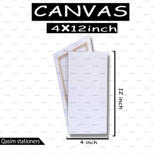 1 Piece Of 4X12 Inches Canvas For Painting - 4 x 12 Canvas Board