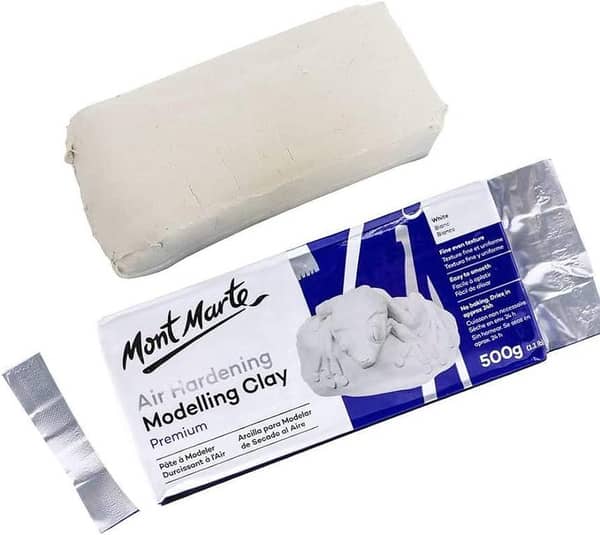 Mont Marte Premium Air Hardening Modelling Clay - White 500gms