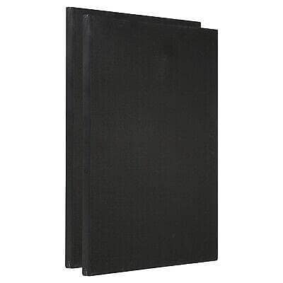 2 Pieces Of 12 X 18 Inches Black Primed Canvas Boards For Painting - Black